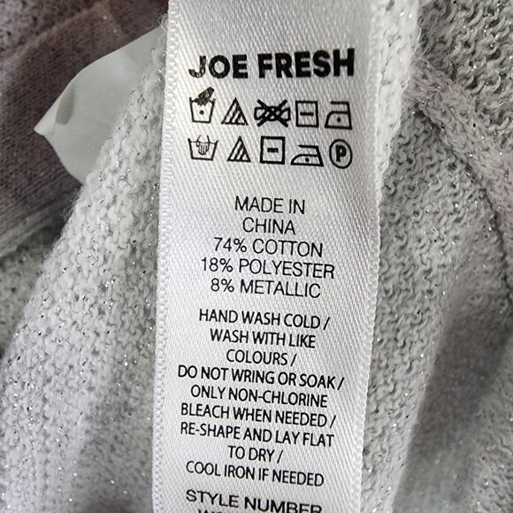 Womens Light Grey Joe Fresh Cardigan Sweater V Neck Button Down Long Sleeve M - Picture 7 of 11